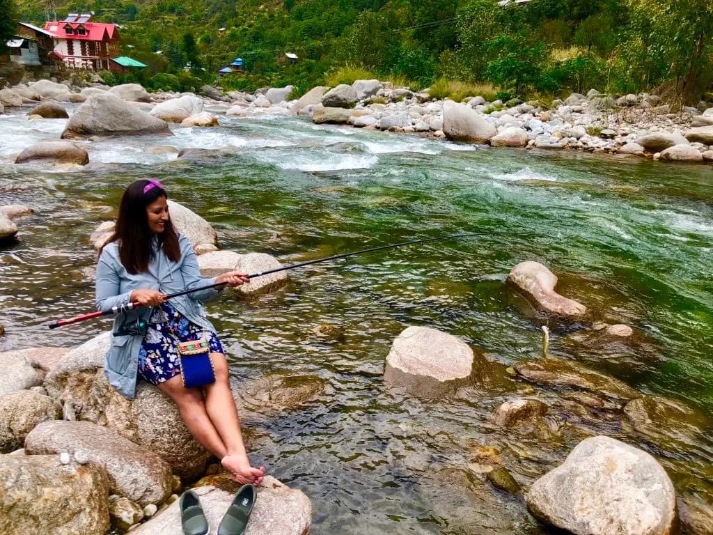 Trout Fishing in Tirthan River