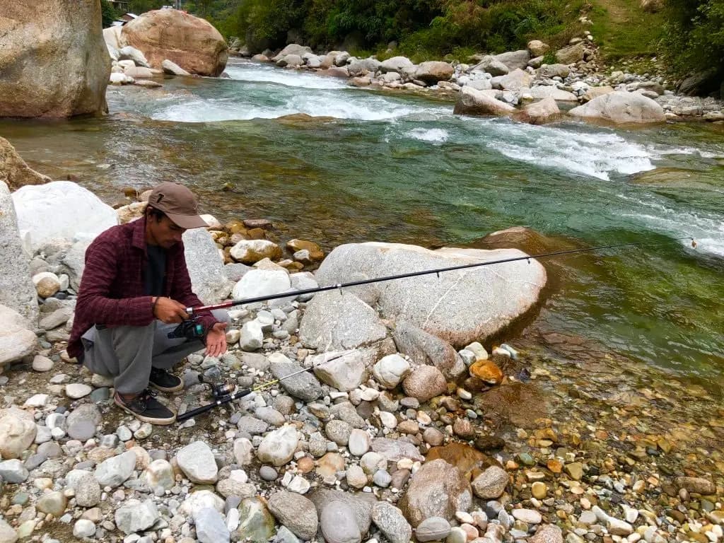 Trout Fishing in Tirthan River 3